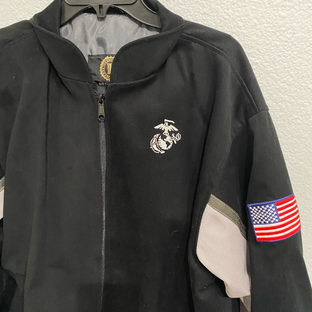 Usmc Bomber Jacket By The Bradford Exchange / Size La… Gem